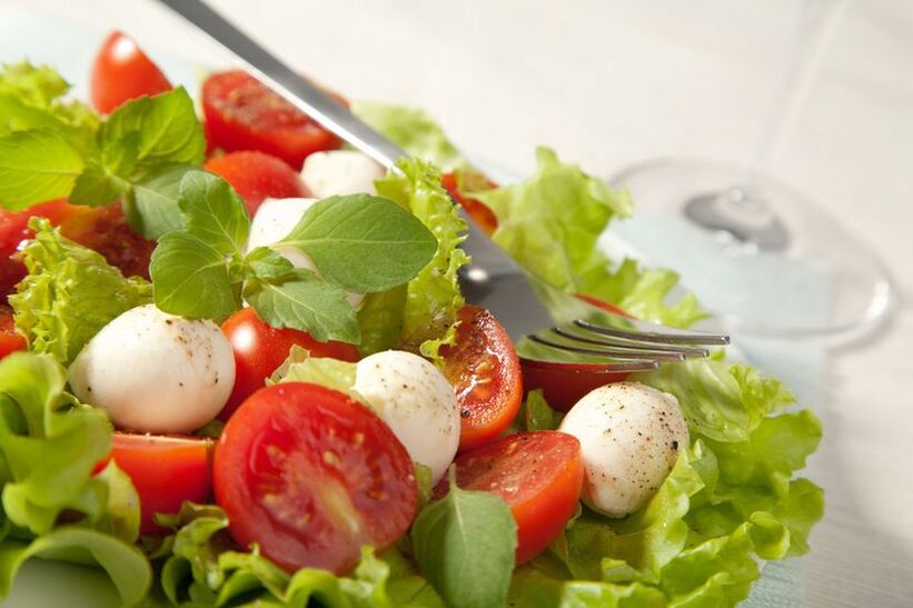 Gemüsesalat für die Ducan-Diät