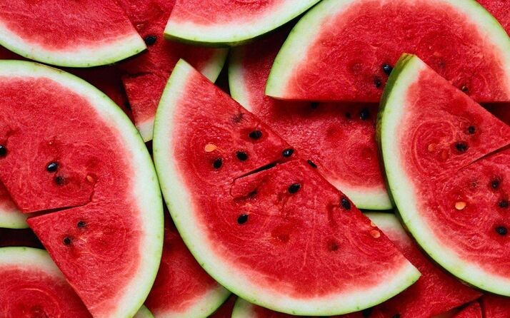 Wassermelonenscheiben zum Abnehmen
